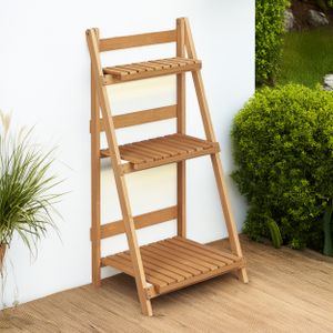 Pflanzentreppe, Blumentreppe, Leiterregal aus Holz 45 x 40,5 x 99 cm