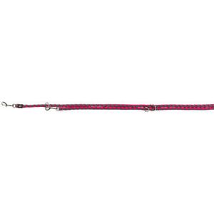Trixie Hundeleine Cavo Verstellbar Fuchsia / Grau