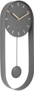 Karlsson Wanduhr Pendel Charm - Stahl - Metall - 4,8x50x20cm