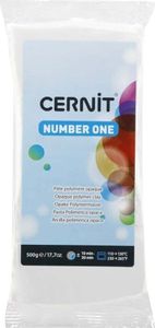Cernit Polymer Clay N°1 Polymer-Ton White Opaque 500 g
