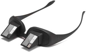 Lazy Glasses, Brille Winkelbrille Lazy Readers 90 Grad HD Horizontale Brille Brechung-Brille Prismen-Brille, Schwarz