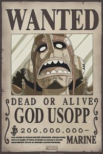ONE PIECE Poster Wanted Usopp New (525)