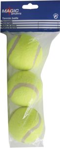 MAGIC-SPORTS Tennisball 3er Pack, drucklos, im Polybag