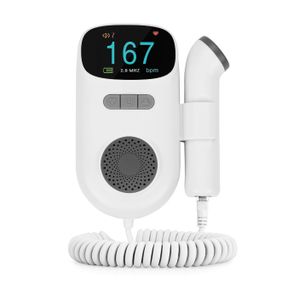Youha Baby Doppler für den Heimgebrauch – Schwangerschaftsbauchscanner – Zu Hause das Babyherz hören – Klarer Klang und HD-Display
