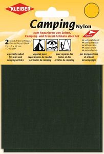 KLEIBER Camping-Flicken Nylon selbstklebend khaki 2 Stück