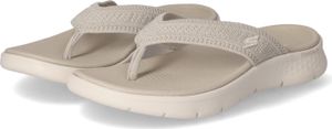 Skechers Damen Zehentrenner/ Pantoletten GO WALK FLEX HOLLY Taupe Textil Größe: 39 Skechers Damen Zehentrenner/ Pantoletten GO WALK FLEX HOLLY Taupe Textil Größe: 39