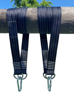Nylon-Yoga-Gürtel-Yoga-Gürtel-Multifunktionaler Schaukelgurt-Schaukelbefestigung-2-teilig 2 m-2 Hochleistungskarabiner und D-Ringe-Hält bis zu 3000 kg mit Aufbewahrungstasche-Schaukelriemen