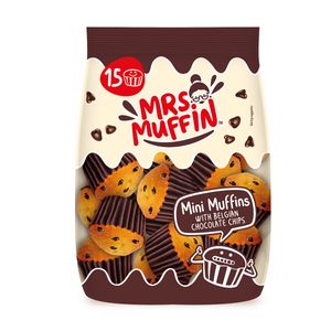 Mrs. Muffin 15 Mini Muffins mit echt belgischer Schokolade 225g