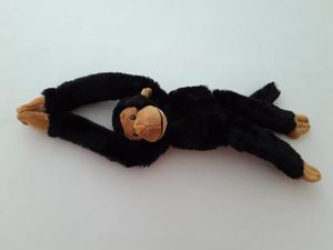 Plüschtier Affe 44 cm, schwarz, Hängeaffe Affen Hängeaffen Kuscheltiere Stofftiere Klettband
