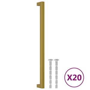 vidaXL Möbelgriffe 20 Stk. Golden 320 mm Edelstahl