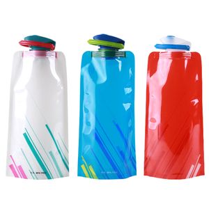 TSHAOUN 4 Stück Faltbare Flexible Wasserflasche, Trinkflasche