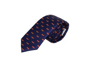 PB Pietro Baldini Krawatte blau für Herren aus Mikrofaser - Elegant und Schmal -  Spain - Spa
