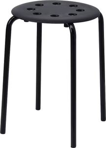 Ikea Marius Stuhl Küchenhocker Hocker Schemel 45 cm - schwarz