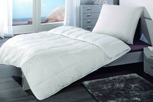 2er Set Microfaser Bettenset SLEEP AND DREAM, 135 x 200 cm Bettdecke + 80 x 80 cm Kopfkissen