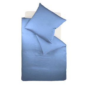 Fleuresse Mako-Satin-Bettwäsche colours denim 6073 Größe 200x200 cm