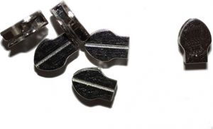 dalipo, Schieber für Bettwäsche, 3mm, Metall, 10 Stück - Farbe: silber