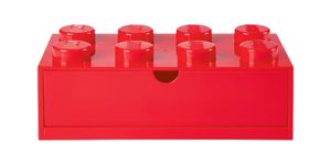 LEGO Spiel Schreibtischschublade 8er rot Schreibtisch Organizer Aufbewahrung