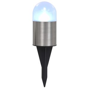 Hochwertigen Lampen - CLORIS Solar-Bodenleuchten 12 Stk. LED-Leuchtmittel Weiß