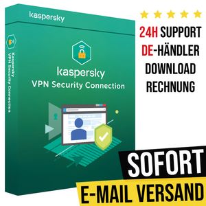 Kaspersky Secure Connection VPN | 5 Geräte | 1 Jahr | Sofortdownload