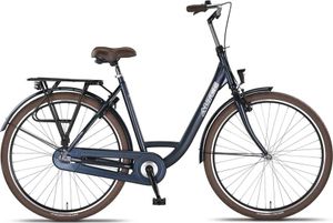 Dámsky holandský bicykel Trend 28 palcov, veľmi elegantný stabilný rám, 54 cm, modrý