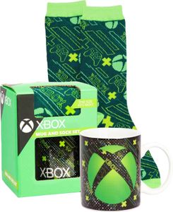 Xbox - Dětská sada hrnků a ponožek, logo NS6659 (jedna velikost) (zelená)