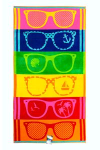 jilda-tex Strandtuch/Badetuch (Sunglasses) 90x180 cm