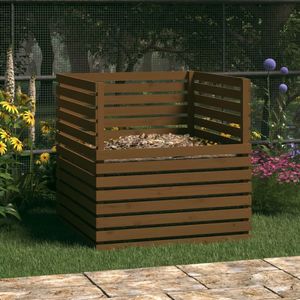 vidaXL Kompostér Honey Brown 100x100x102 cm Borovicový masiv