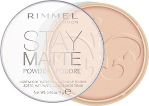 Rimmel Stay Matte prasowany powder matujący 005 Silky Beige