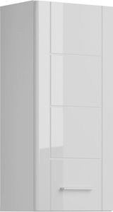 Venice Badschrank wandhängend 1 Tür Hochglanz weiß,weiß.