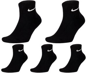 5 Paar Nike Socken Herren Damen - Farbe: Schwarz - Größe: 42-46