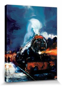 Harry Potter Poster Leinwandbild Auf Keilrahmen - Hogwarts Express (80 x 60 cm)