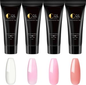 COSCELIA 15ML*32 Stück Poly Extension Gel Nägel Set,nagelverlängerung set starterset,poly nail gel set,Nagelverlängerung Gel
