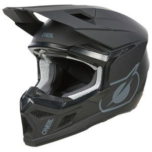 O'NEAL Kinder Motocross Helm 3SRS Solid , Schwarz, L