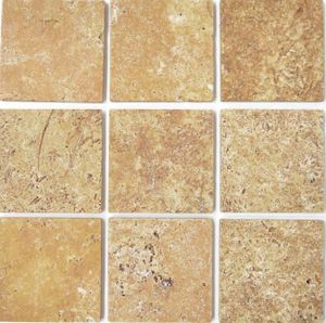 Fliese Travertin Naturstein gelb Fliese Gold Antique Travertin MOSF-45-51010