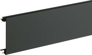 Brüstungskanal-Oberteil aus PVC zu BR mit Oberteilbreite 80mm graphitschwarz