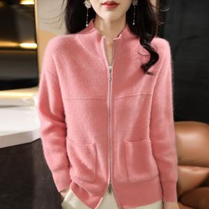 Weicher und warmer Damen-Cardigan, L, Rosa