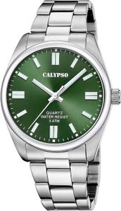 Nur Zeit Calypso Versilbert/Stahl   Kollektion Basic - mann