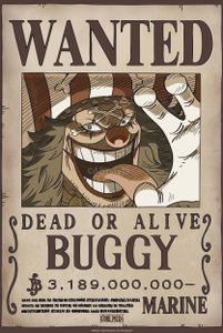 Gb Eye One Piece Wanted Baggy Plakat Golden  Golden One Size