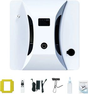 Fensterputzroboter, Fensterreiniger, 80W Fensterstaubsauger, 2800Pa, automatischer Fensterreiniger, 40ml Wassertank