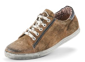 MADDOX Damen Leder Sneaker "Valentina" Trachten Schuhe | Wood Nappato Größe (EU): 38