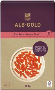 Alb-Gold glutenfreiRote Linsen Fusilli 250g