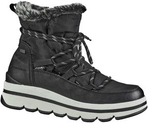 TOM TAILOR, warme Damen Synthetik Snow Boots in schwarz, molliges Warmfutter, wasserabweisende Tex Ausstattung