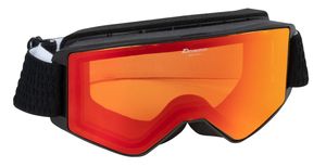 Alpina Erwachsene Skibrille Ski Brille Narkoja black matt HM orange S2