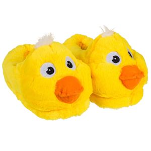 Hausschuhe Kuschel Ente gelb Gr. 31 - 42 Fun Kinderhausschuhe & Erwachsene, Schuhgröße:33 - 34