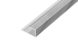 AP27/10 ukončovacia lišta, pre laminát ACARA, hliník elox striebro, 12-14 mm, 2,7 m
