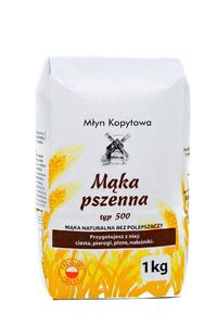 Mąka pszenna typ 500 1 kg - Naturalna, Bez polepszaczy, prosto z Młyna Kopytowa