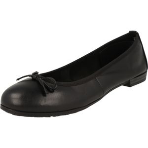 Marco Tozzi 2-22100-41 Damen Leder Schuhe Sommer Ballerina Schleife Black