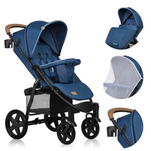 Lionelo Annet Plus Kinderwagen Buggy mit Liegeposition zusammenklappbar Blau Lionelo Annet Plus Kinderwagen Buggy mit Liegeposition zusammenklappbar Blau