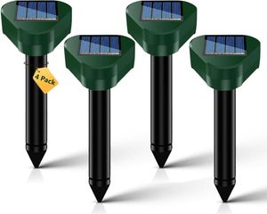 Maulwurfschreck Solar 4er Set | Maulwurf Vertreiben | Maulwurf Vertreiber | Maulwurfabwehr für den Garten | Wühlmausschreck