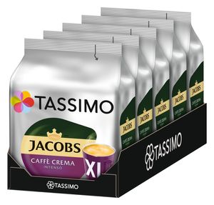 TASSIMO Jacobs Caffè Crema Intenso XL 5er Pack T Discs Kapseln 5 x 16 Getränke